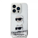 Karl Lagerfeld iPhone 15 Pro Max Kuori Liquid Glitter Karl & Choupette Hopea