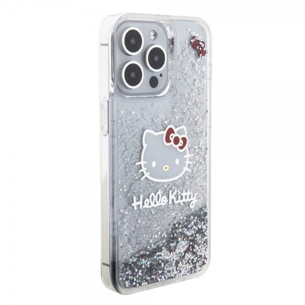 Hello Kitty iPhone 15 Pro Max Kuori Liquid Glitter Läpikuultava