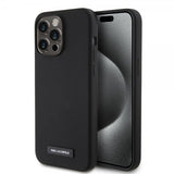 Karl Lagerfeld iPhone 15 Pro Max Kuori Liquid Silicone MagSafe Musta