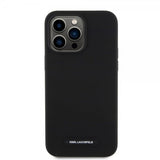 Karl Lagerfeld iPhone 15 Pro Max Kuori Liquid Silicone MagSafe Musta