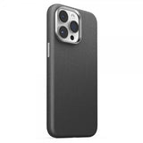 Joyroom iPhone 15 Pro Max -kuori Litchi Pattern Series MagSafe Musta