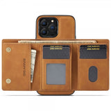 Dg.Ming iPhone 15 Pro Max Suojakuori M1 Series Irrotettava Korttipidike Ruskea