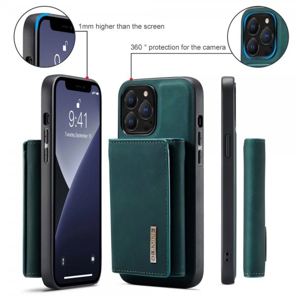 Dg.Ming iPhone 15 Pro Max Kuori M1-sarjan Irrotettava Korttipidike Vihreä