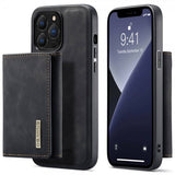 Dg.Ming iPhone 15 Pro Max kuori M1 Series irrotettavalla korttipidikkeellä Musta