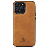 Dg.Ming iPhone 15 Pro Pro Max Kuori M2-sarjan Irrotettava Korttipidike Ruskea