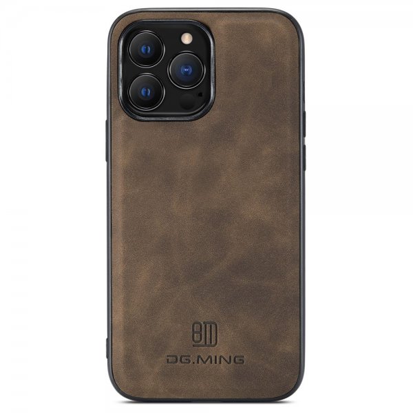 Dg.Ming iPhone 15 Pro Max Kuori M2-sarjan Irrotettava Korttipidike Kahvi