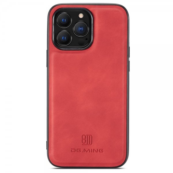 Dg.Ming iPhone 15 Pro Max Kuoret M2-sarjan Irrotettava Korttipidike Punainen