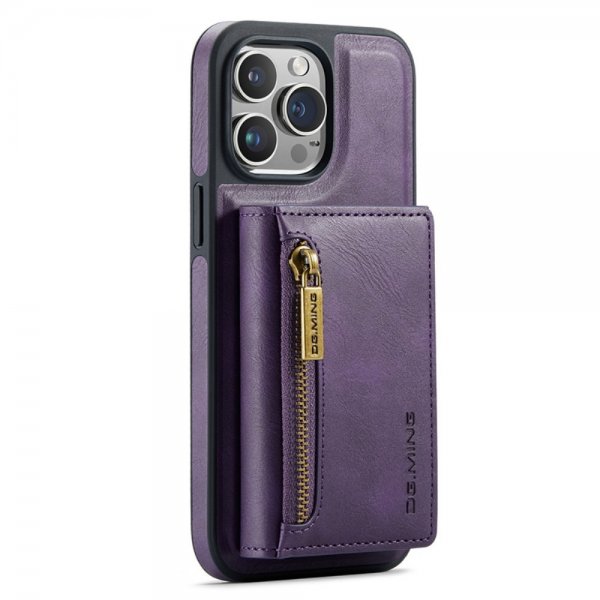 Dg.Ming iPhone 15 Pro Max -kuori, M5-sarja, irrotettava korttipidike, violetti