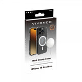 Vivanco iPhone 15 Pro Max -suojakuori Mag Steady, läpinäkyvä