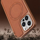 X-Level iPhone 15 Pro Max -kuori MagSafe Denim Jacket, ruskea