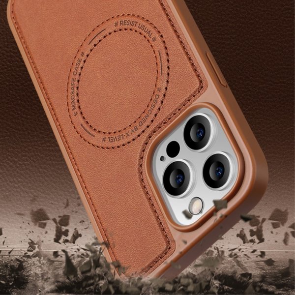 X-Level iPhone 15 Pro Max Kuori MagSafe Denim Jacket Vihreä