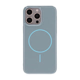 iPhone 15 Pro Max Kuori TPU MagSafe Kiiltävä Sininen