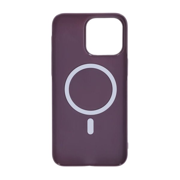 iPhone 15 Pro Max Kuori TPU MagSafe Kiiltävä Violetti