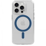 holdit iPhone 15 Pro Max -kuori MagSafe Case Denim Blue Transparent