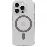 Holdit iPhone 15 Pro Max - MagSafe-suojakuori, Space Gray Transparent