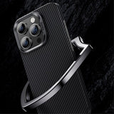 Benks iPhone 15 Pro Max Kuori MagSafe Kevlar Musta