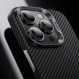 Benks iPhone 15 Pro Max Kuori MagSafe Kevlar Musta
