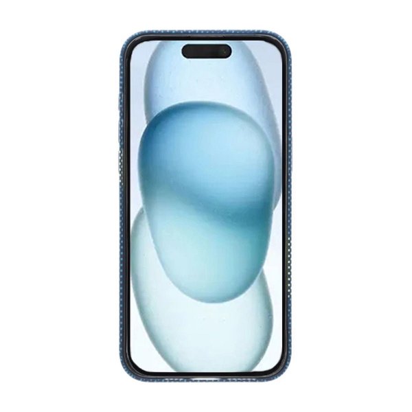 iPhone 15 Pro Max Kuori Taittuva Jalusta MagSafe Sinikulta