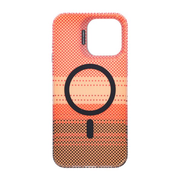 iPhone 15 Pro Max Kuori, jossa taitettava jalusta MagSafe Oranssi