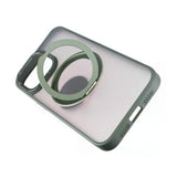 Rvelon iPhone 15 Pro Max Kuori Käännettävä MagSafe-jalusta Vihreä