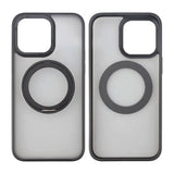 Rvelon iPhone 15 Pro Max Kuori Käännettävä MagSafe-jalusta Mattamusta