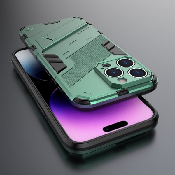 iPhone 15 Pro Max Kuori jalustalla Vihreä