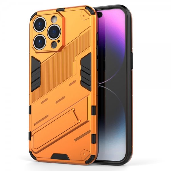 iPhone 15 Pro Max Kuori jalustalla Oranssi