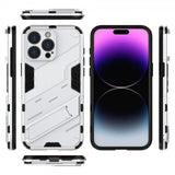 iPhone 15 Pro Max Kuori telineellä Valkoinen