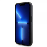 Guess iPhone 15 Pro Max Kuori Metal Logo Strass Musta