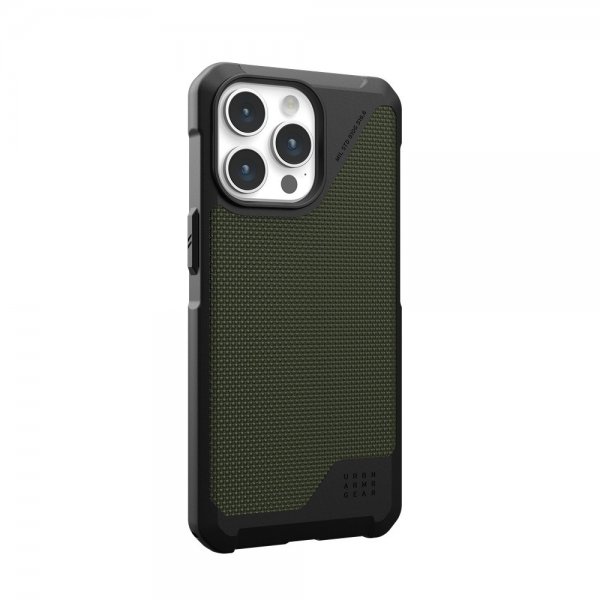Urban Armor Gear (UAG) iPhone 15 Pro Max Kuori Metropolis LT MagSafe Kevlar Olive