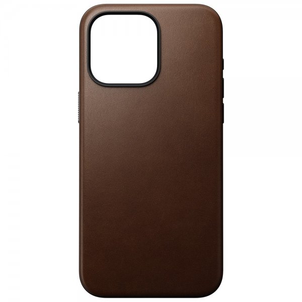 Nomad iPhone 15 Pro Max -suojakuori, Modern Leather Case, ruskea