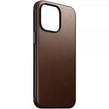 Nomad iPhone 15 Pro Max -suojakuori, Modern Leather Case, ruskea