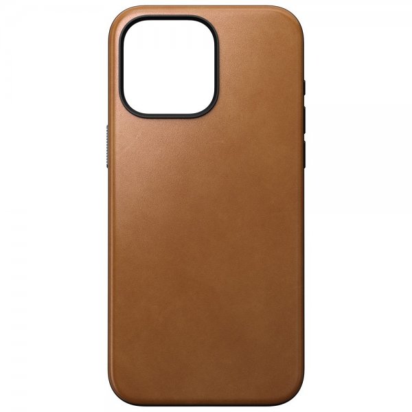 Nomad iPhone 15 Pro Max -suojakuori Modern Leather Case English Tan
