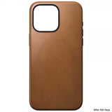 Nomad iPhone 15 Pro Max -suojakuori Modern Leather Case English Tan