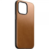 Nomad iPhone 15 Pro Max -suojakuori Modern Leather Case English Tan