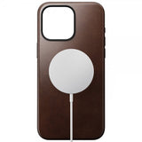 Nomad iPhone 15 Pro Max Kuori Modern Leather Case Horween Rustic Brown
