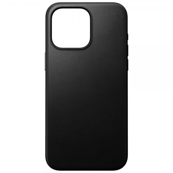 Nomad iPhone 15 Pro Max -suojakuori, Modern Leather Case, musta