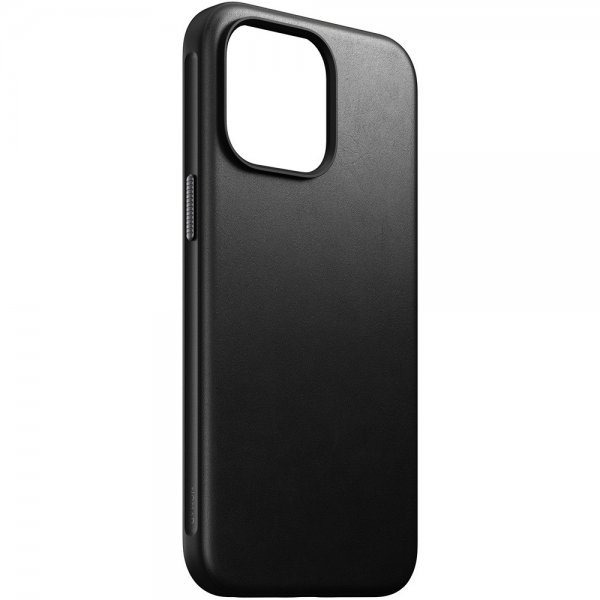 Nomad iPhone 15 Pro Max -suojakuori, Modern Leather Case, musta