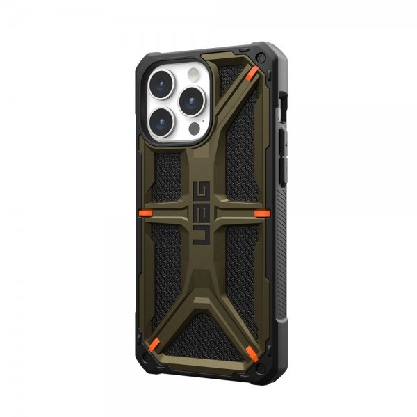 Urban Armor Gear (UAG) iPhone 15 Pro Max Kuori Monarch Kevlar Element Green