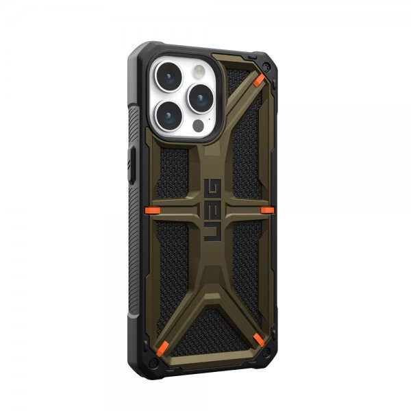 Urban Armor Gear (UAG) iPhone 15 Pro Max Kuori Monarch Kevlar Element Green