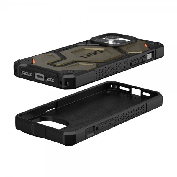 Urban Armor Gear (UAG) iPhone 15 Pro Max Kuori Monarch Pro MagSafe Kevlar Element Green