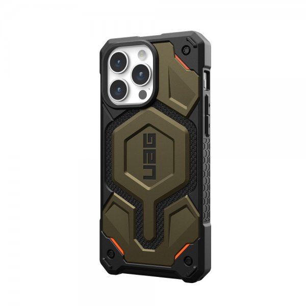 Urban Armor Gear (UAG) iPhone 15 Pro Max Kuori Monarch Pro MagSafe Kevlar Element Green