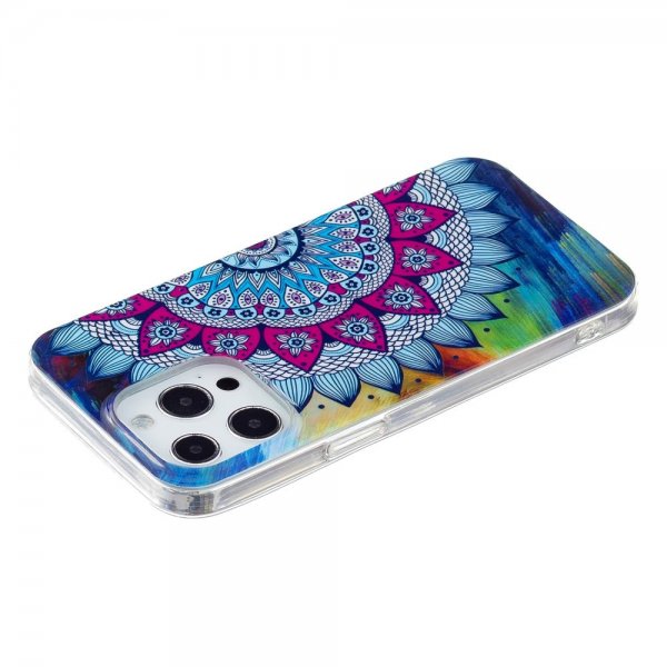 iPhone 15 Pro Max Kuori Kuvio Sininen Mandala