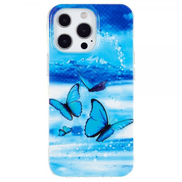 iPhone 15 Pro Max Kuori Sinisiä Perhosia