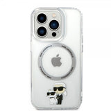 Karl Lagerfeld iPhone 15 Pro Max Kuori NFT Karl & Choupette Transparent