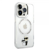 Karl Lagerfeld iPhone 15 Pro Max Kuori NFT Karl & Choupette Transparent