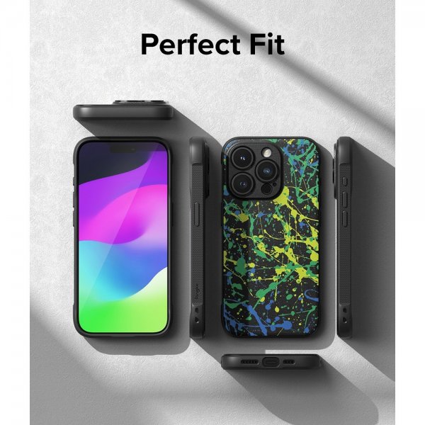 Ringke iPhone 15 Pro Max Kuori Onyx Design Action Painting