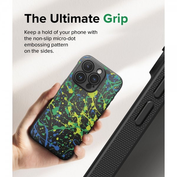 Ringke iPhone 15 Pro Max Kuori Onyx Design Action Painting