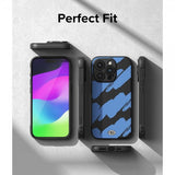 Ringke iPhone 15 Pro Max Kuori Onyx Design Blue Brush