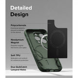 Ringke iPhone 15 Pro Max Kuori Onyx Magnetic Dark Green